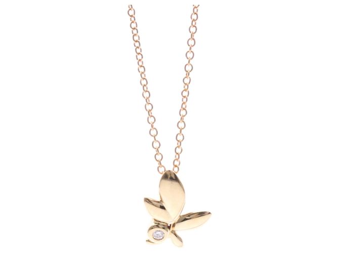 Tiffany & Co Collar de Diamante Tiffany Olive Leaf Dorado