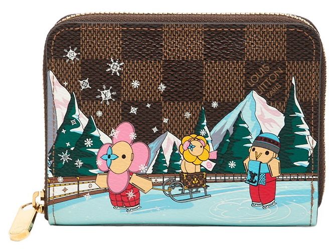 Portafoglio Zippy Damier Louis Vuitton Nero Multicolore