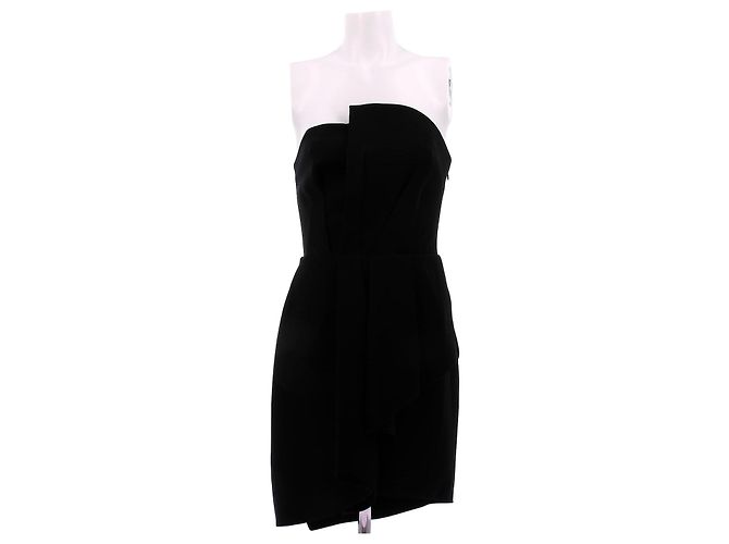 Alexandre Vauthier Schwarzes trägerloses Kleid