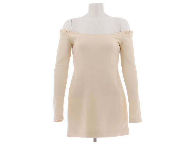 Khaite Wollkleid beige