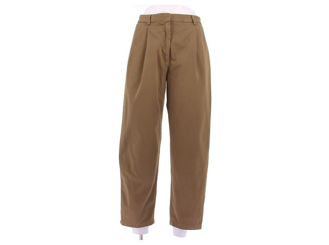 Pantalones Acne Studios beige de algodón