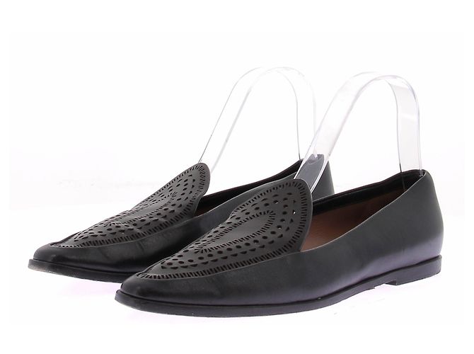 Alaïa Mokassins aus schwarzem Leder