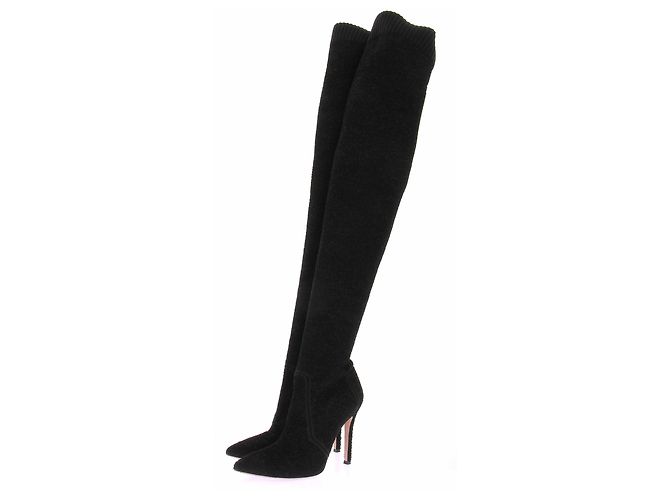 Gianvito Rossi Botas altas negras Negro