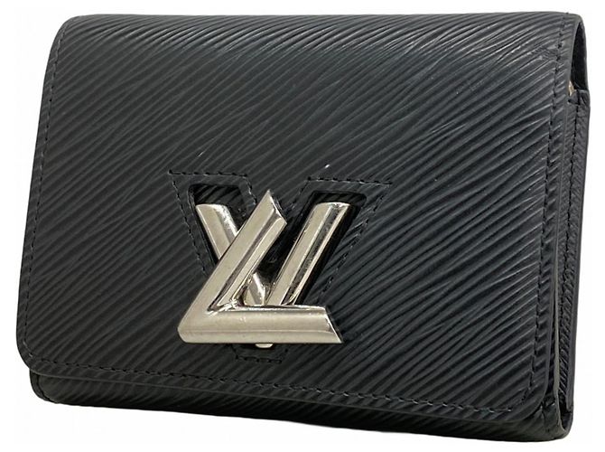 Carteira Compacta Tri-fold Twist Epi Louis Vuitton em Noir Preto