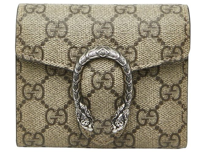 Gucci Dionysus GG Supreme Tri-fold Compact Wallet