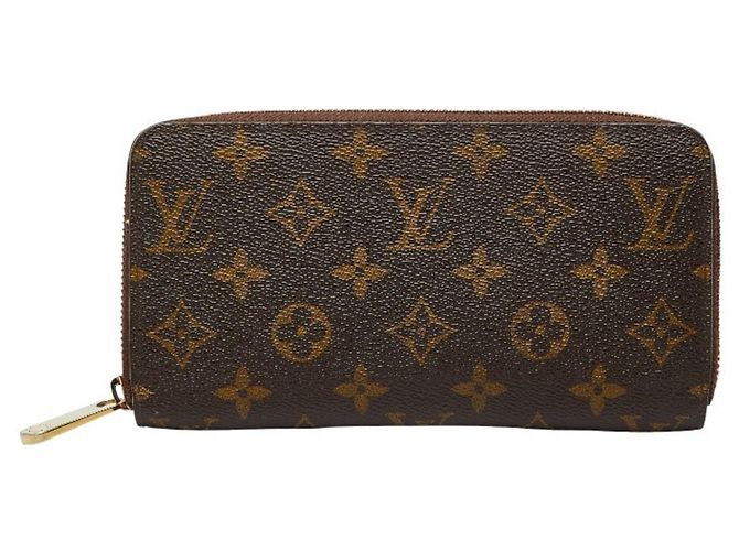 Cartera Zippy Monogram Louis Vuitton Castaño