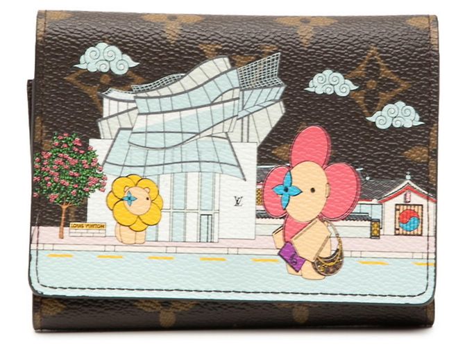 Portafoglio Tri-fold Victorine Vivienne Monogram Louis Vuitton Marrone Multicolore