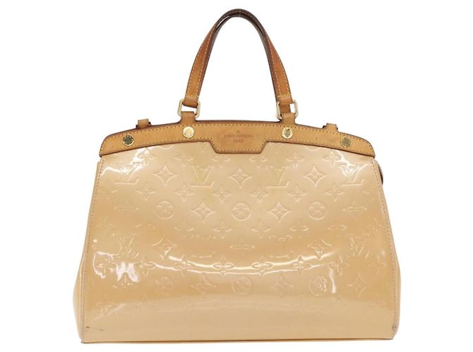 Louis Vuitton Blair Monogram verniz Bege