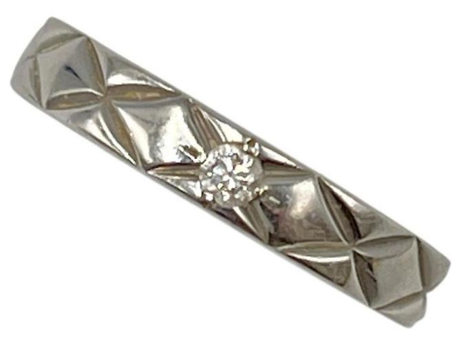 Chanel Coco Crush #48 Matelassé Ring Silber