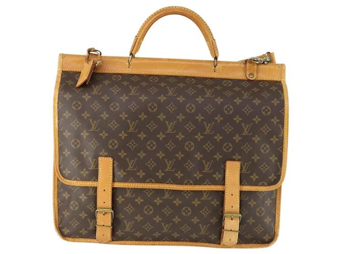 Louis Vuitton Bolsa Chasse Hunting Monogram Canvas Marrom