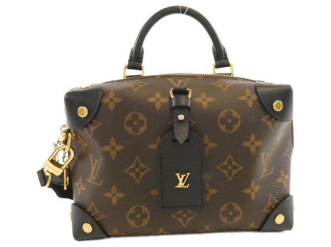 Borsa Louis Vuitton Monogram Petite Malle Souple Nero
