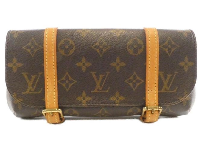 Borsa a vita Louis Vuitton Monogram Pochette Marel M51159 Marrone