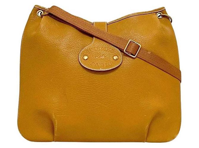 Bolsa de Ombro Rodeo Hermès Marrom Camelo
