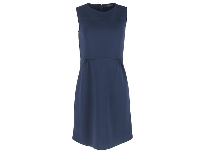 Weekend Max Mara Mini Dress in Navy Blue Polyester