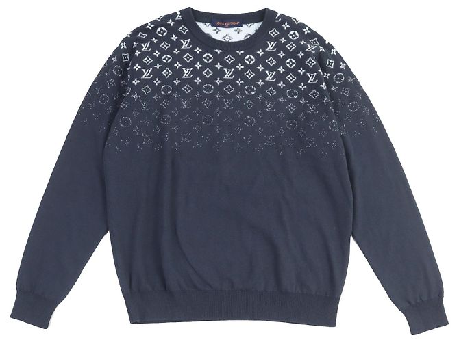Louis Vuitton Gradient Monogram Baumwollstrick Grau