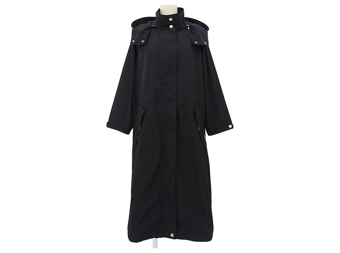 Autre Marque Woolrich Anorak Wool Coat Black