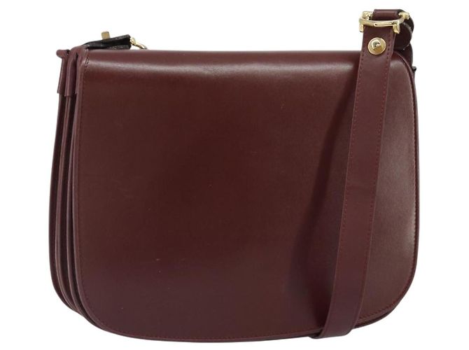Borsa a Spalla Must de Cartier in Pelle Bordò