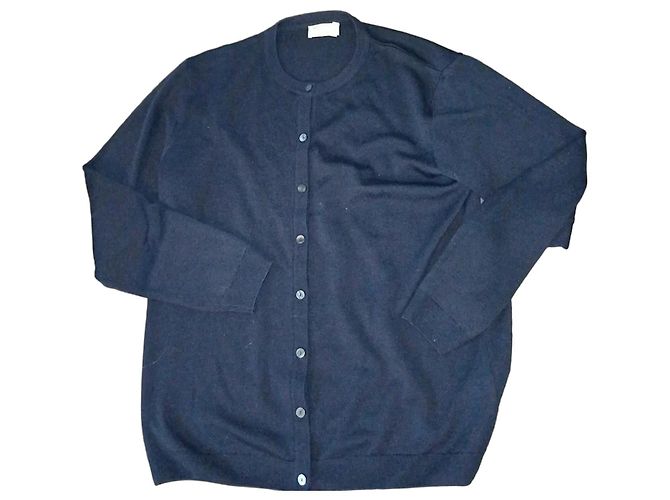 Peter Hahn Pullover Marineblau Wolle