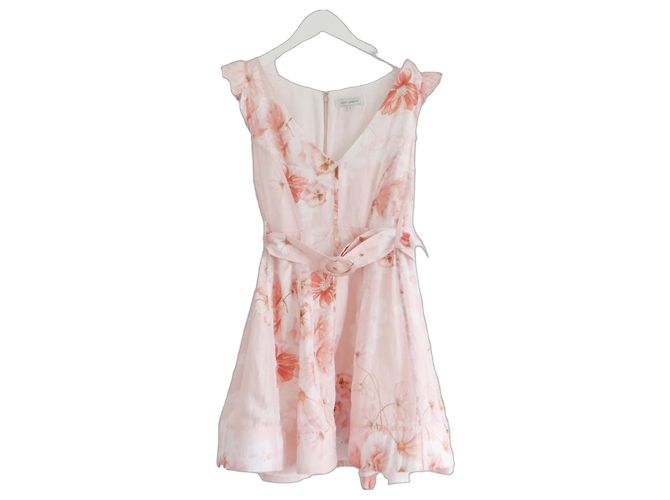 Autre Marque Rosa Blumen Maxikleid Saint Armont Pink
