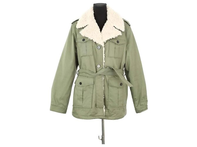 Parka Claudie Pierlot in cotone khaki