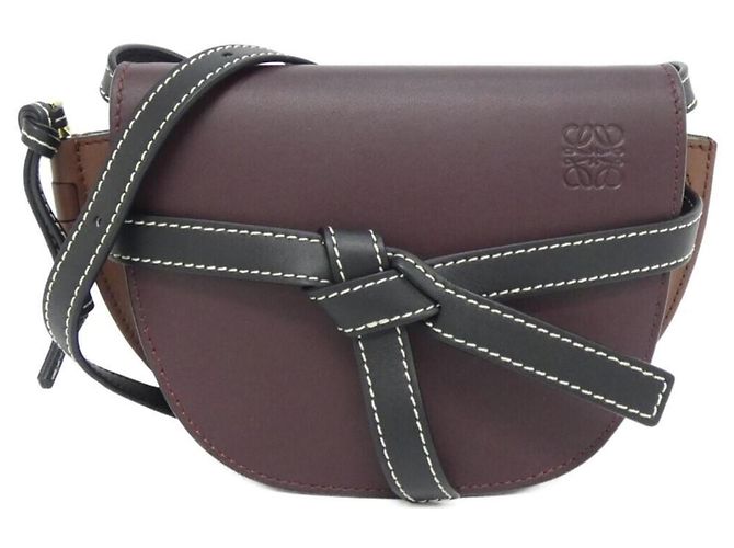 Bolsa de Ombro Loewe Gate Dual Mini Roxo