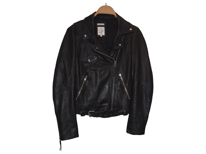 Zara Perfecto Black Leather Jacket
