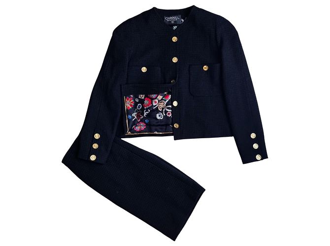Traje de coleção Chanel Preto
