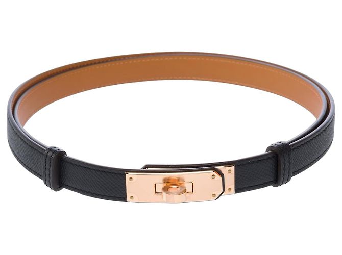 Hermès HERMES Kelly Black Leather Accessory - 103250