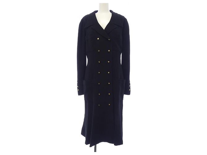 Timeless Chanel Wool Coat Black