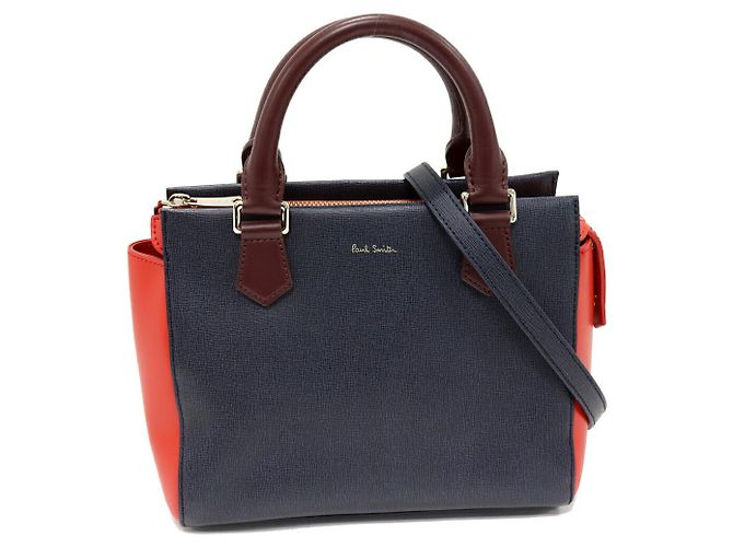 Bolsa tote 2 em 1 de couro Paul Smith Azul