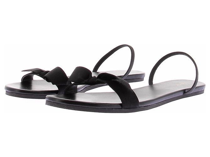 The row Schwarze "Bow" Sandalen mit Schleifendetails