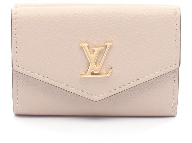 Cartera Rock Mini Tri-fold Louis Vuitton Beige Gris