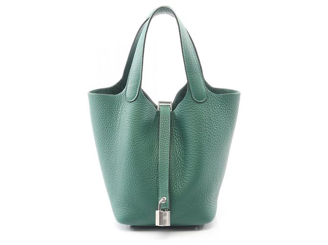 Bolsa Picotin Lock PM da Hermès Verde