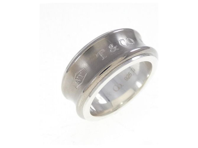 Tiffany & Co Anel de titânio e prata Galaxy Gray Tiffany 1837