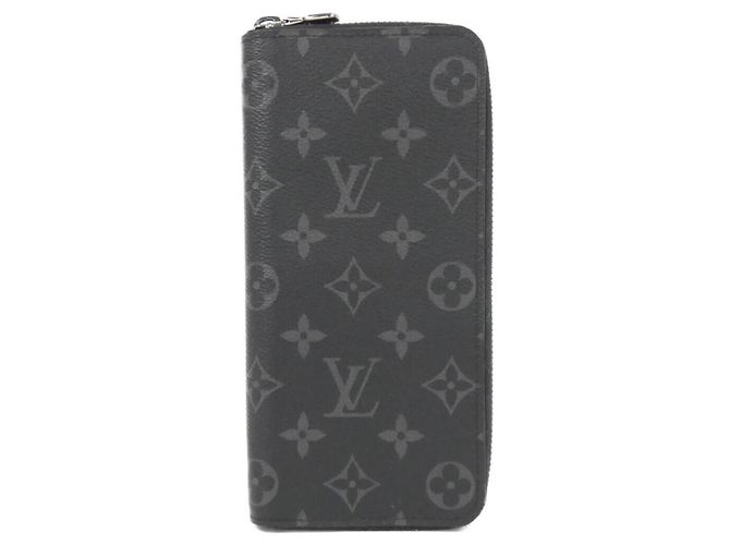 Zippy Geldbörse Monogram Eclipse Louis Vuitton Schwarz 