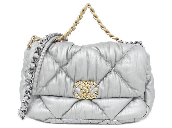 Borsa a Spalla Chanel 19 Linea AS1160 Argento