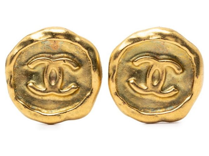 Orecchini Vintage Chanel Coco Mark D'oro 