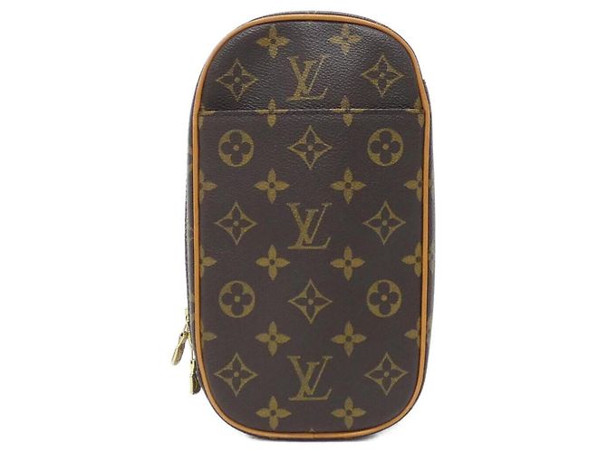 Borsa a Spalla Pochette Ganjou Monogramma Louis Vuitton Marrone
