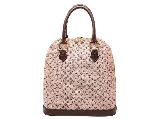 Sac à main Louis Vuitton Monogram Mini Alma O Rouge Fuschia