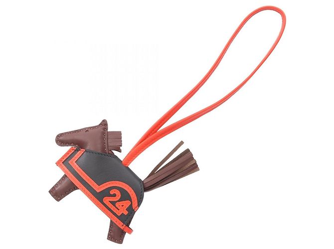 Charm Cool Robeaux PM Rodeo da Hermès Marrom Preto Vermelho