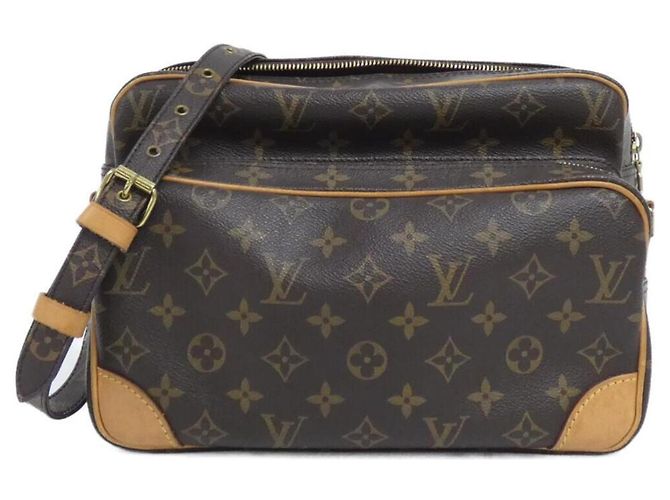 Borsa a Spalla Monogram Nile di Louis Vuitton Marrone