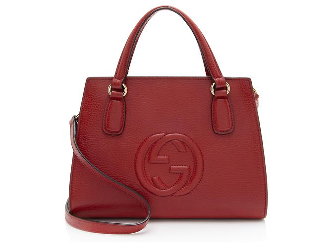 Bolso pequeño de cuero Gucci Soho Roja