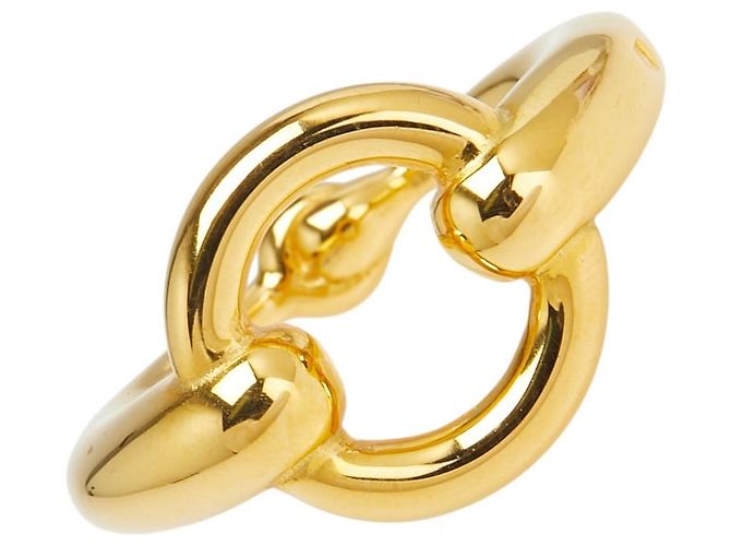 Ring Anel de lenço Mors da Hermès Dourado