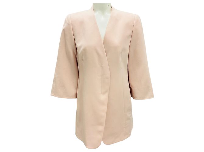 Akris Light Pink Moonstone Salsa Wool Jacket
