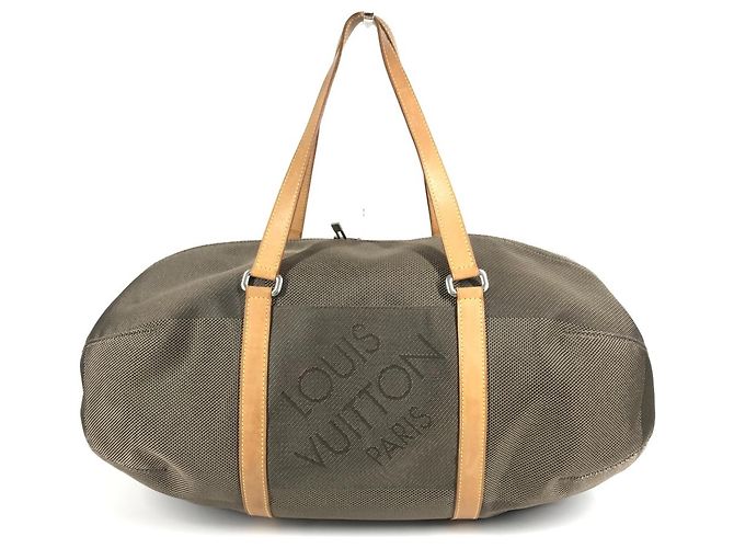 Louis Vuitton Khaki Damier Geant Boston Shoulder Bag