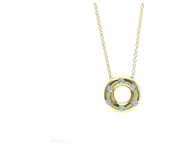 Tiffany & Co Collar de diamantes Tiffany Dots Circle Dorado