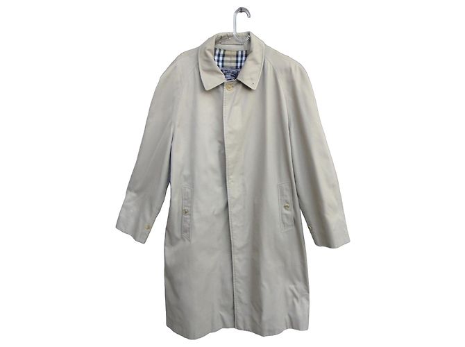 Impermeable Burberry de algodón beige