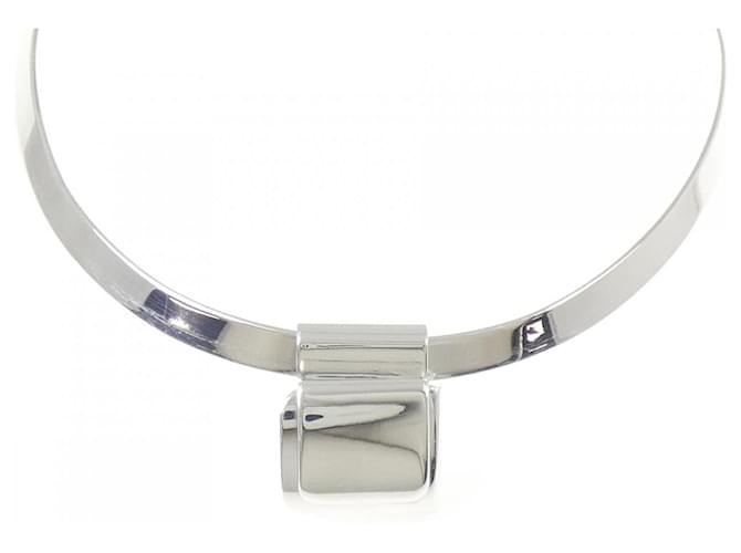 Hermès Hermes 925 Silver Necklace Silvery 