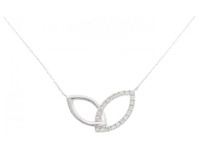 Autre Marque Au750 Diamant-Halskette Silber