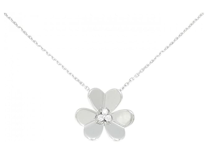 Collier Van Cleef & Arpels Frivole Large en or blanc 18K avec diamants Argenté 